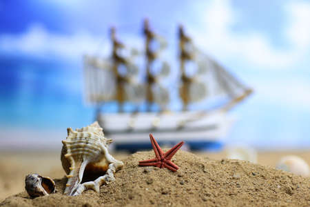 retro vintage elements as a concept is well forgotten old adventureの写真素材