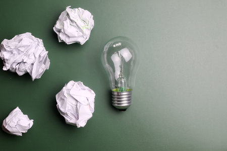 very significant concept of energy saving and the emergence of new ideasの写真素材