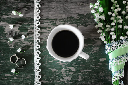 various vintage elements on old worn backgrounds different concepts
