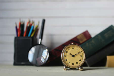 old book retro watchの写真素材