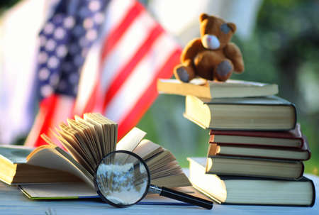 various objects of the summer season in the best of this wonderful periodの写真素材