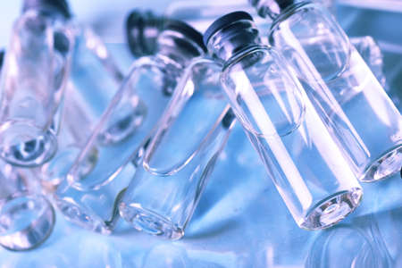 medical ampoules isolatedの写真素材