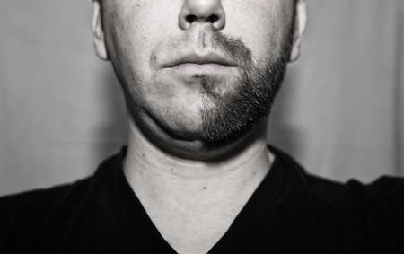 handsome and attractive person indoor in the summer morningの写真素材