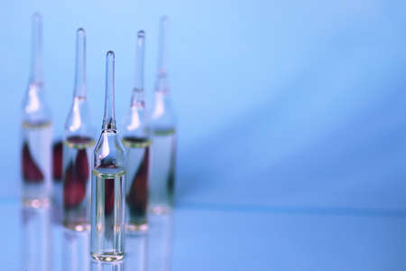medical ampoules isolatedの写真素材