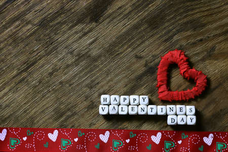 wood background with heart shapeの写真素材