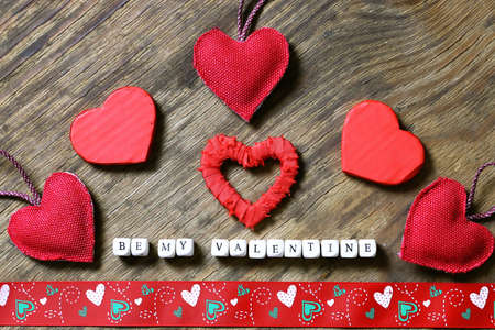 wood background with heart shapeの写真素材