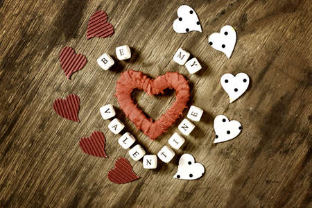 retro background of heart shapeの写真素材