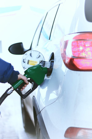 Car refueling gasolineの写真素材