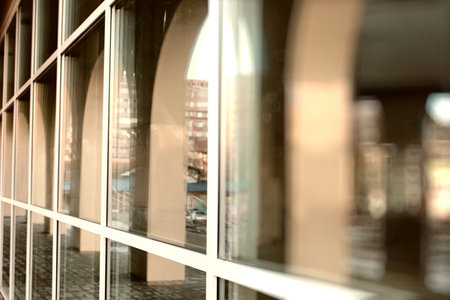 office glass building construction