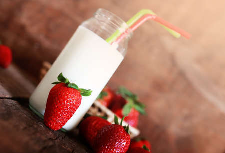 Fresh fragrant and juicy fruits on the wooden background image of a healthy dietの写真素材