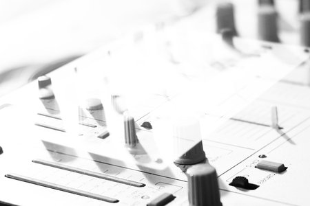 Details of elements and switches of musical DJ keypad