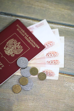 Documents and money on the floor