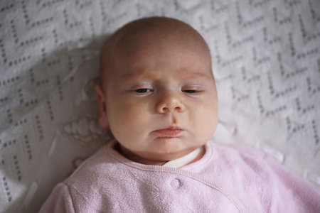 portrait of a beautiful child of the European appearanceの写真素材