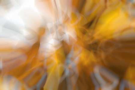 Orange and yellow abstract background blurred round objects