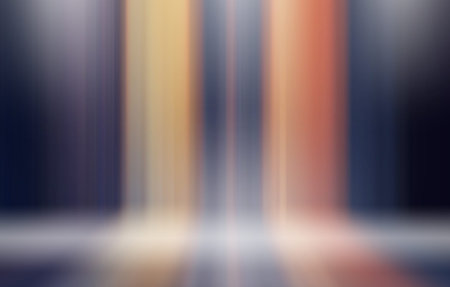 Background vertical abstract lines on stage in the spotlights