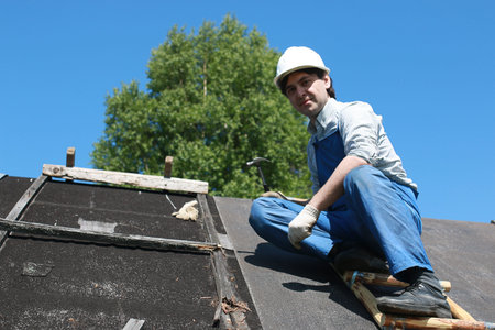 a man in the form of a builder