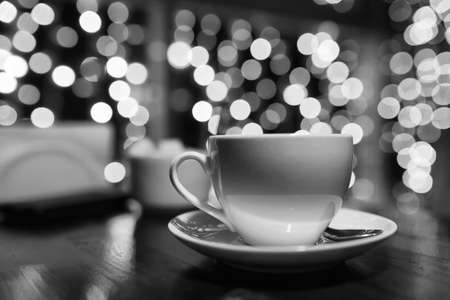 Objects in the cafe on the tableの写真素材