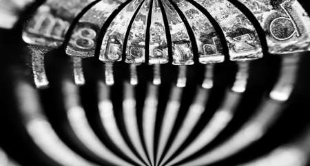 Abstract background with metal part and elements of retro typewriterの写真素材