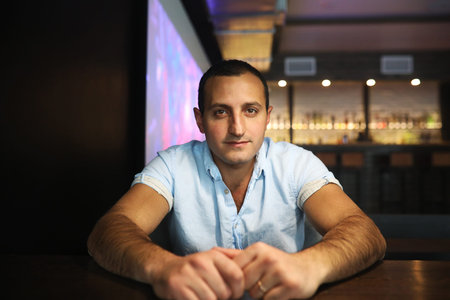 A portrait of a handsome Armenian man