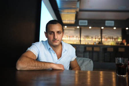 A portrait of a handsome Armenian man