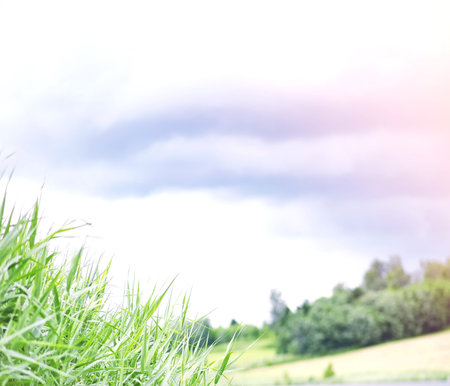 Landscape lake. Texture of water. The lake is at dawn. The mouthの写真素材