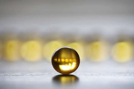 Fish fat. Medical products for the treatment of diseases. The coの写真素材