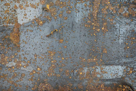 The texture is metallic. Industrial background from an old rustyの写真素材