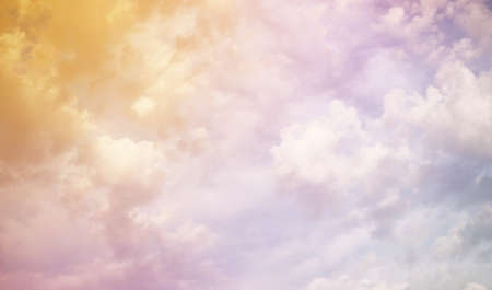 white clouds in a skyの写真素材