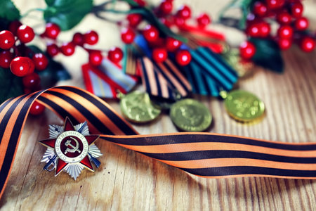 Medal and the Order of World War USSRの写真素材