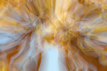 Orange abstract background blurred round objects
