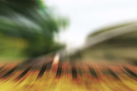Abstract colored lines background and blurredの写真素材