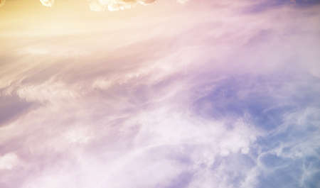 white clouds in a skyの写真素材