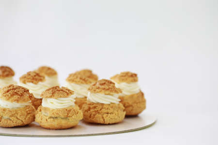 Confectionery flavored cakes for a holiday and a normal breakfastの写真素材