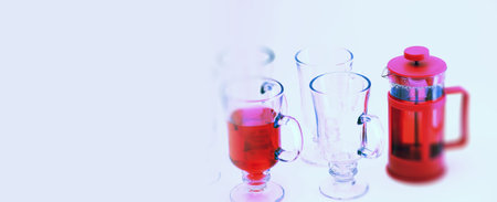 Drink red warm tea