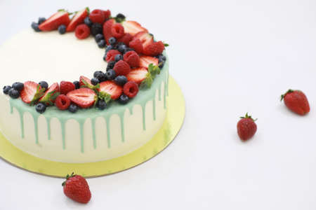 Confectionery flavored cakes for a holiday and a normal breakfastの写真素材