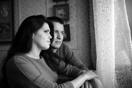 Family in a home on weekendsの写真素材
