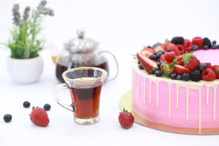 Confectionery flavored cakes for a holiday and a normal breakfastの写真素材