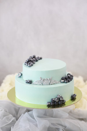 Confectionery flavored cakes for a holiday and a normal breakfastの写真素材