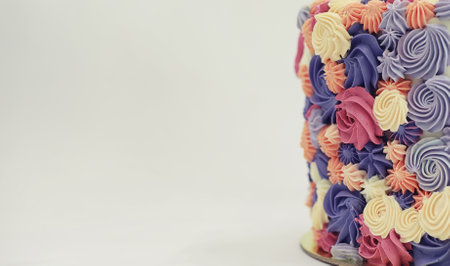 Confectionery flavored cakes for a holiday and a normal breakfastの写真素材