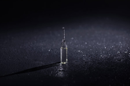 Medical drug in ampoules. Medicines for injection.