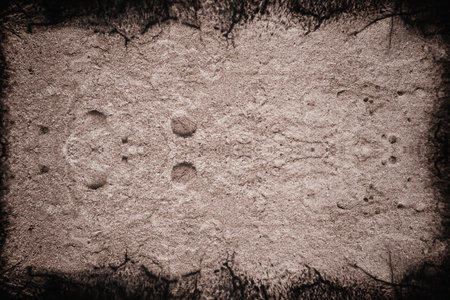 Texture of plaster on the wall. Gray background putty wall.の写真素材