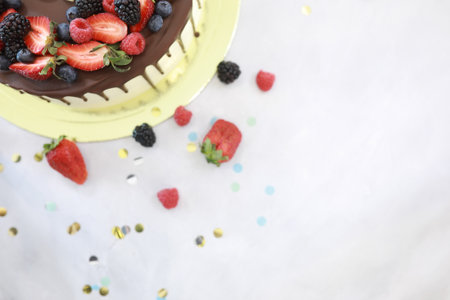 Confectionery flavored cakes for a holiday and a normal breakfastの写真素材