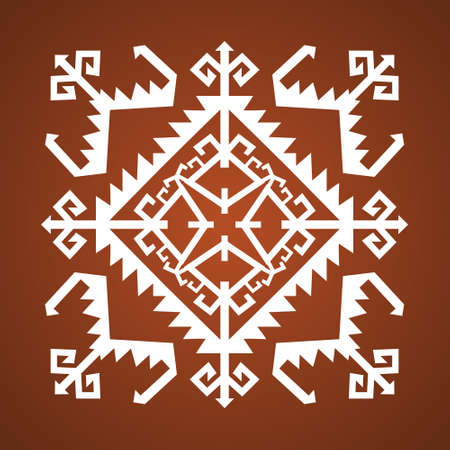 Vector Caucasian ornament sample