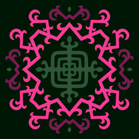 Vector Ornament With Caucasian Motifsのイラスト素材