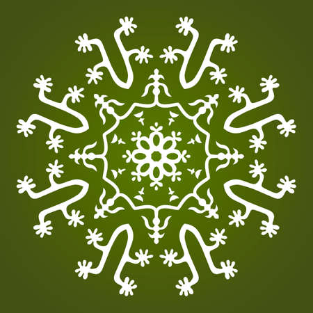 Vector Ornament With Caucasian Motifsのイラスト素材
