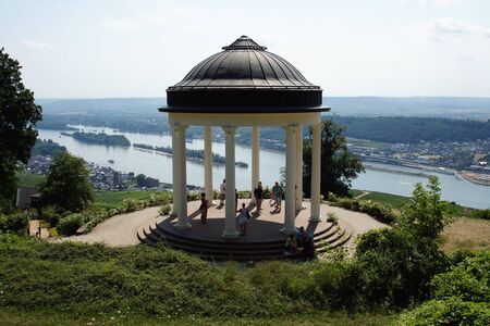 Pavillion with Rhine's Viewのeditorial素材