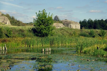 Ruins of Russian Fortress Osowiec, Destroyed, But Not Captured During The Great War, Polandの写真素材