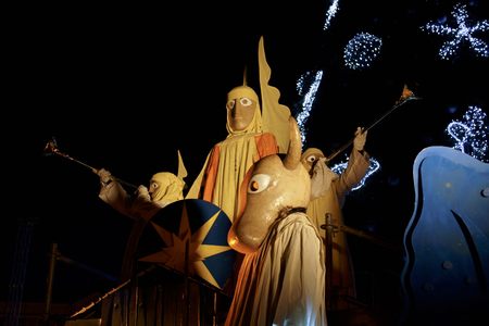 Vilnius, Lithuania â January 6, 2015: Celebration of Three Kings Day took part at the Cathedral Square in Vilnius, Lithuaniaのeditorial素材