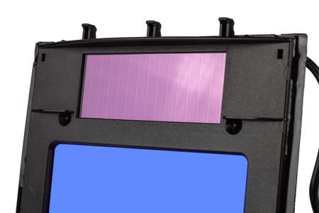 Fragment of a photovoltaic cell and a solar panel welding mask.の写真素材