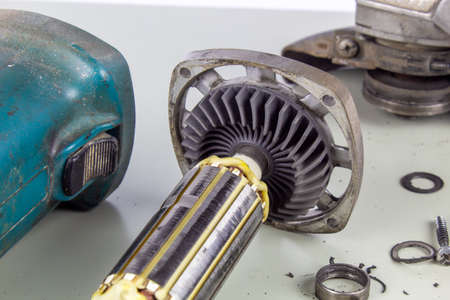 The power tool rotor, repair and maintenance of the tool.